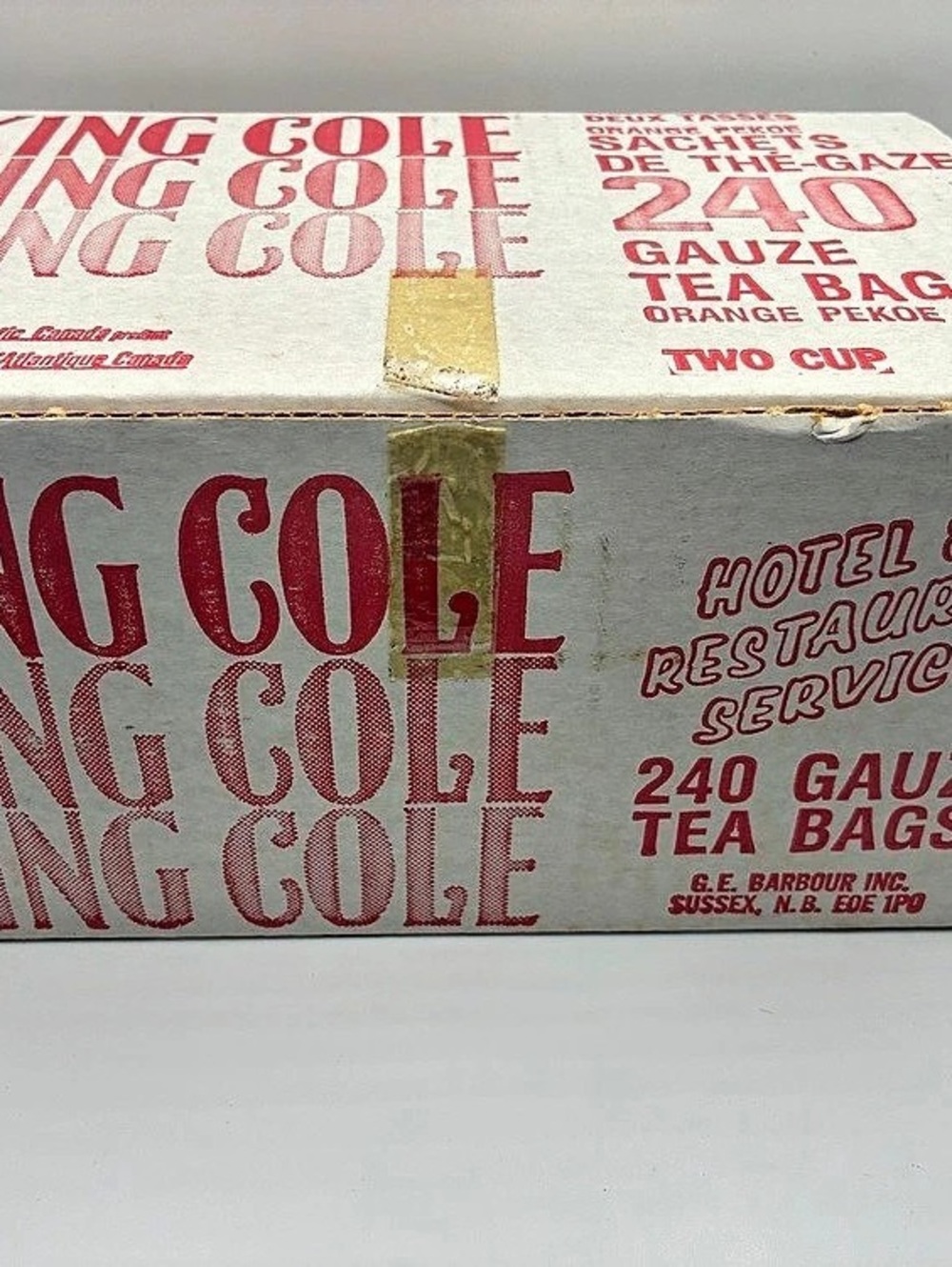 King Cole 240 Gauze Tea Bags Box BOX ONLY